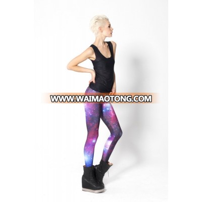 2016 factory Galaxy sublimation fitness yoga sport leggings for women tights