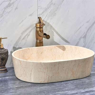 Factory wholesale export quality grain marble countertop washbasin